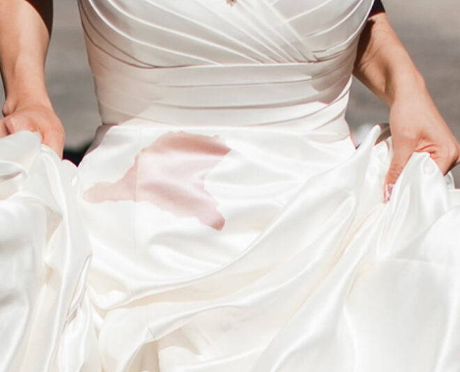 Come togliere le macchie dall’ Abito da Sposa